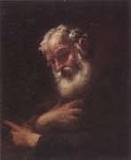 unknow artist Study of a bearded old man,possibly a hermit,half-length Germany oil painting artist